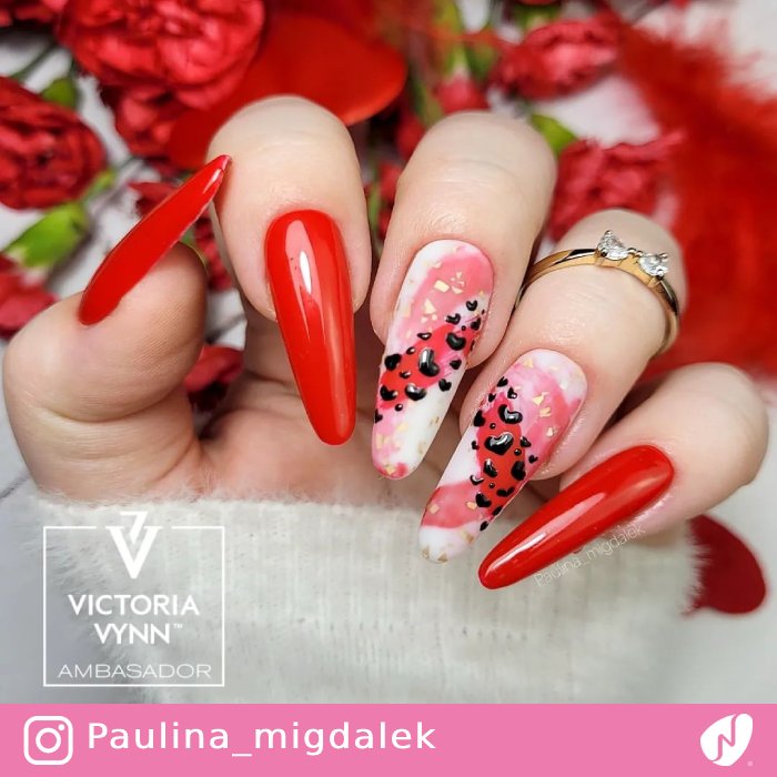 Abstract Valentine Nails